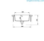 Chậu Rửa Bát đá Hafele Hs19 Gen1s60