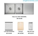 Trọn Bộ Chậu Rửa Bát Inox Hafele Hs21 Ssd2s90l Và Phụ Kiện