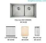 Trọn Bộ Chậu Rửa Bát Inox Hafele Hs21 Ssn2s90 Và Phụ Kiện