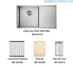 Trọn Bộ Chậu Rửa Bát Inox Hafele Hs21 Ssd1s60 Và Phụ Kiện