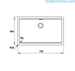 Chậu Rửa Bát đá Hafele Hs20 Gen1s80