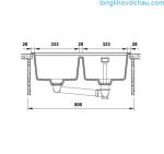 Chậu Rửa Bát đá Hafele Hs20 Gen2s80