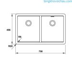 Chậu Rửa Bát đá Hafele Hs20 Gen2s80