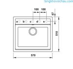 Chậu Rửa Bát đá Hafele Hs20 Gen1s60