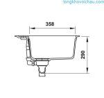 Chậu Rửa Bát đá Hafele Hs20 Gen1s60