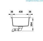 Chậu Rửa Bát đá Hafele Hs20 Gkd2s80