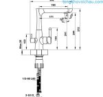 Vòi Rửa Bát Hafele Ht19 Ch2f244