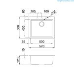 Chậu đá TITANIUM K-10573