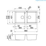 Chậu đá TORTORA K-45043