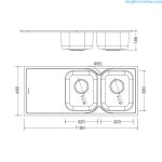 Chậu rửa bát MS 1026L