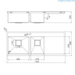 Chậu rửa bát MS 6306T