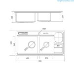 Chậu rửa bát MS 8804