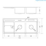 Chậu rửa bát MS 8816