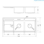 Chậu rửa bát MS 8816 N