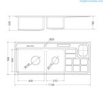 Chậu rửa bát MS 8817