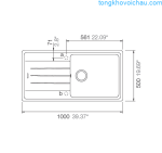 Chậu Rửa Bát đá Hafele Antonius Hs Gsd10050