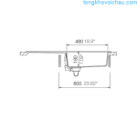 Chậu Rửa Bát đá Hafele Antonius Hs Gsd10050