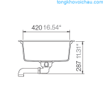 Chậu Rửa Bát đá Hafele Antonius Hs Gsd10050