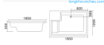 Bồn tắm massage TDO T-2042