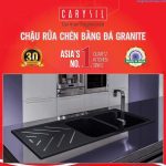 Bồn rửa bát bằng đá granite 2 hố có cánh Beethoven D200 - BEC2 CARYSIL