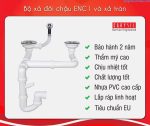 Chậu rửa bát bằng đá granite 2 hố có cánh ENC1 - Enigma D200 - Carysil