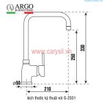 vòi rửa bát CARYSIL - Argo G-2551