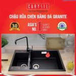 chậu rửa bát bằng đá granite 2 hố ENC2 Carysil