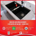 chậu rửa bát bằng đá granite chuyên lắp âm LMC1