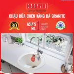 chậu rửa bát bằng đá granite hình tròn