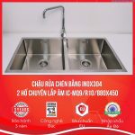 chậu rửa bát inox304 Carysil IC-MQ9