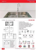 chậu rửa bát inox304 Carysil IC-MQ9