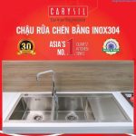 chậu rửa bát bằng inox304 Carysil