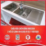 chậu rửa bát bằng inox304 Carysil