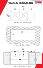 chậu rửa bát bằng inox304 Carysil