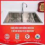 chậu rửa bát bằng inox304 Carysil VN-N200