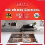 chậu rửa bát bằng inox304 Carysil VN-N200