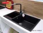 chậu rửa bát bằng đá granite 2 hố ENC2 Carysil