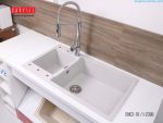 chậu rửa bát bằng đá granite 2 hố ENC2 Carysil