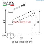 Vòi rửa bát CARYSIL - Argo G-2780