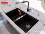 chậu rửa bát bằng đá granite chuyên lắp âm LMC1