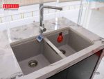 chậu rửa bát bằng đá granite chuyên lắp âm LMC1