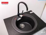 chậu rửa bát bằng đá granite hình tròn