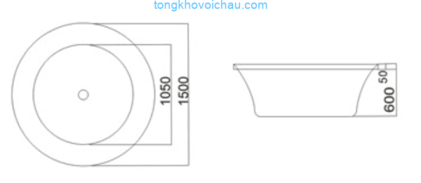 Bồn tắm massage TDO T-2008 ( Ngọc trai )