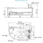 Bồn tắm massage EAGO AM124L