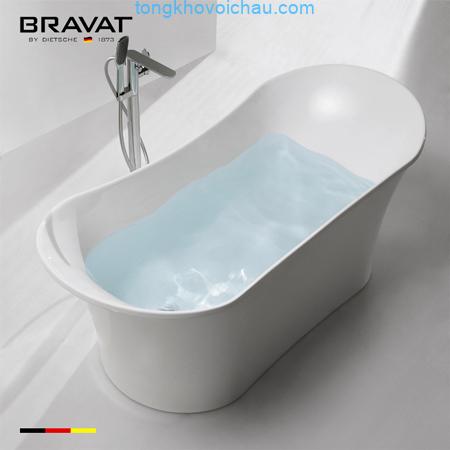 Bồn tắm massage Bravat B25827TW-3W (sục khí) 1.8 m