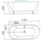 Bồn tắm ngâm độc lập Laiwen W-1031